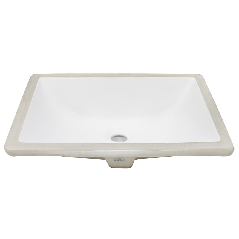 Ticor Sinks Belfast Series Ceramic Rectangular Undermount Bathroom Sink with Overflow & Reviews